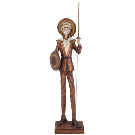 Figurine Don Quichotte en résine - Décoration de collection classique - Idéale pour le salon ou le bureau - Cadeau unique (1/4)