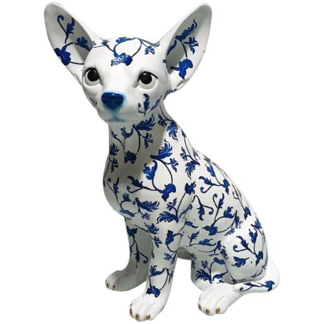 Figurine décorative Pop Art Chihuahua pour la maison et le bureau, design moderne, idéale comme cadeau ou décoration d'intérieur. (1/4)