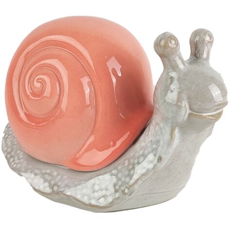 Figurine décorative d'escargot en porcelaine rouge - Décoration bohème - Idéale comme cadeau ou objet de collection (1/5)