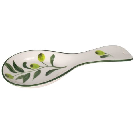 Repose-cuillère à olives, porte-ustensiles de cuisine décoratif, design élégant et fonctionnel