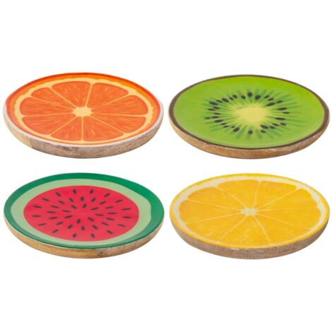 Assiette à fruits décorative multicolore - Design exclusif - Idéale pour la décoration intérieure et les cadeaux