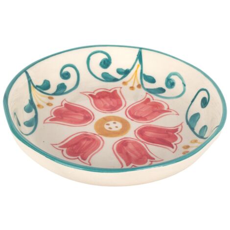 Assiette creuse en céramique au design bohème, vaisselle moderne et élégante, idéale pour les soupes et les pâtes, résistante et durable.