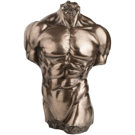 Figurine de torse masculin en résine avec détails réalistes pour la décoration (1/5)