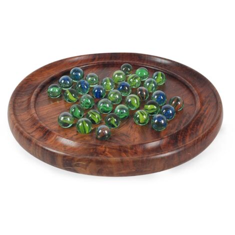 Solitaire en bois 23 cm - Jeu classique pour un après-midi en famille