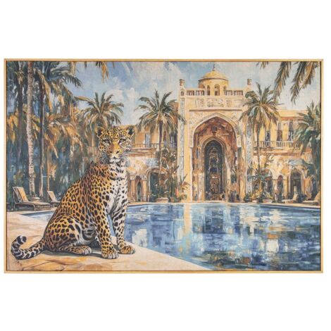 Tableau guépard - Toile imprimée, style tropical (1/5)