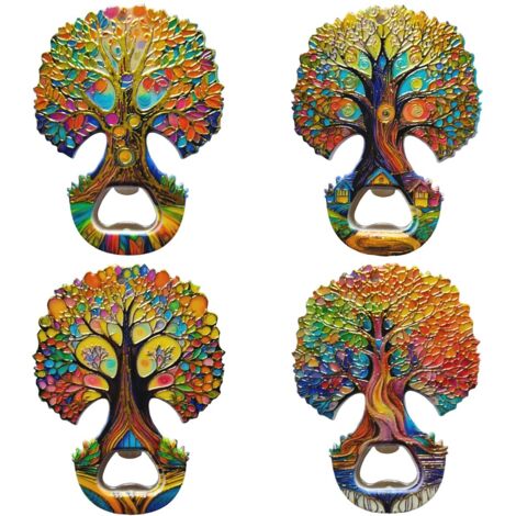 Ouvre-bouteille Arbre de Vie en céramique - Décoration colorée et écologique (1/5)