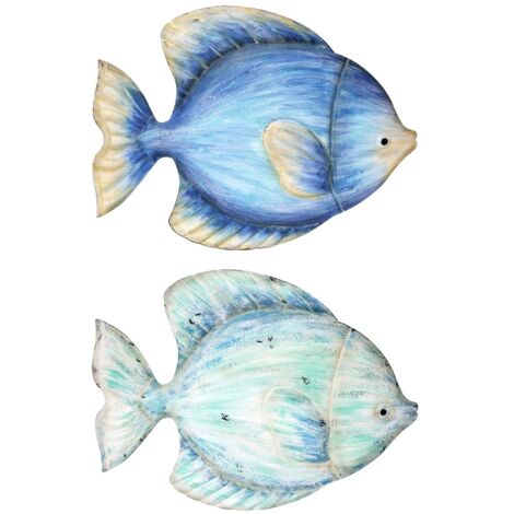 Figurine de poisson en métal 2U - Décoration nautique et aquatique (1/5)