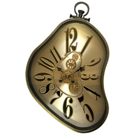 Horloge murale en métal de style moderne au design unique (1/5)