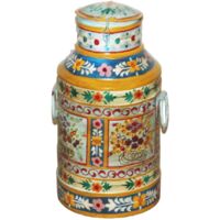 Vase décoratif en métal de style indien pour la maison, décoration moderne, idéal pour le salon, le bureau, cadeau original.