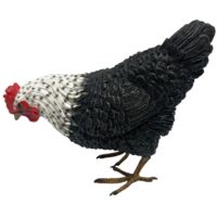 Figurine décorative rustique en forme de poule, en résine, idéale pour l'intérieur et l'extérieur.