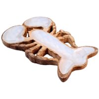 Plateau homard en bois et résine - Décoration de table originale