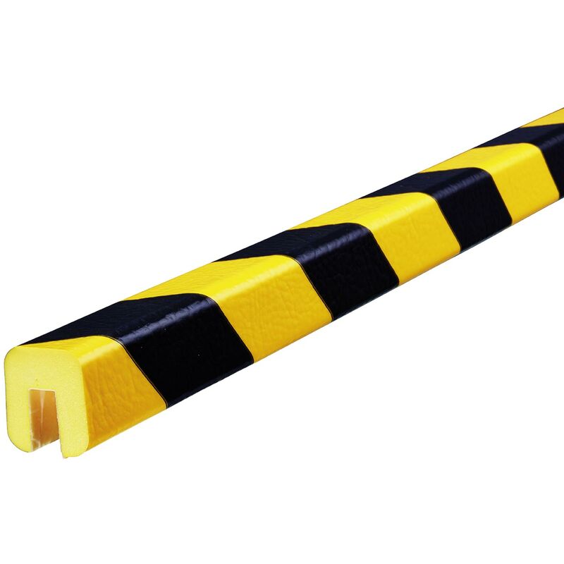 KNUFFI Eckschutzprofil Typ A, selbstklebend, gelb/schwarz, 5 m