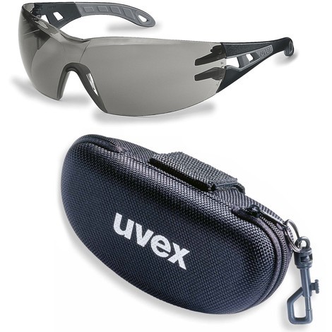 Uvex Pheos Schutzbrille Supravision Excellence Transparent/Schwarz-Grün 