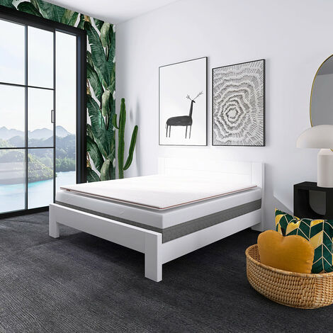 Aladino - Topper Memory Foam - Composizione: Puro - Taglia: 180 x 200 - Spessore: 7 cm