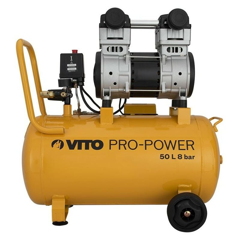 VONROC - Compressore Portatile 1100w - 8 Bar - Senza Olio - 180 L