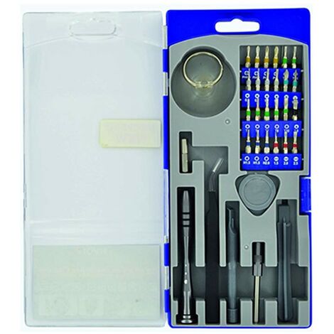 Kit di riparazione High-Tech da 32 pezzi TIVOLY Compatibile iPhone,  Samsung, Nokia, Sony, Honor, Huawei