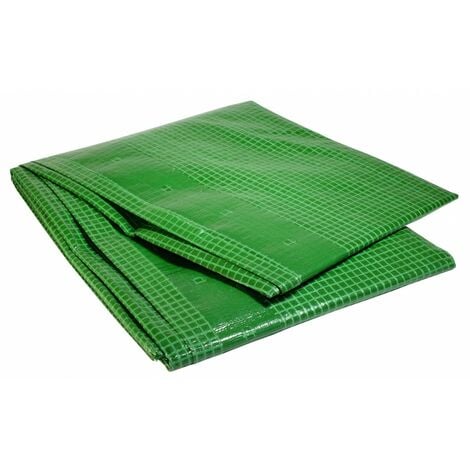 Telo di plastica rinforzato verde 4 x 6 m 170g/m² - Telo di polietilene  rinforzato 4x6
