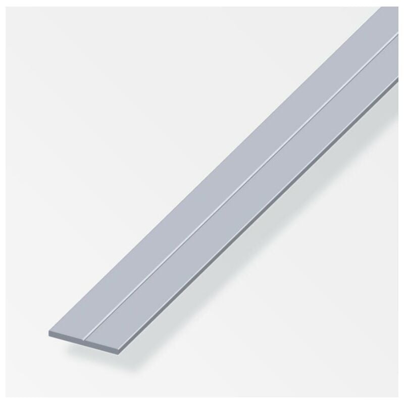 Barra piatta alfer aluminium 15.5x2mm lunghezza 1m naturale - 25806