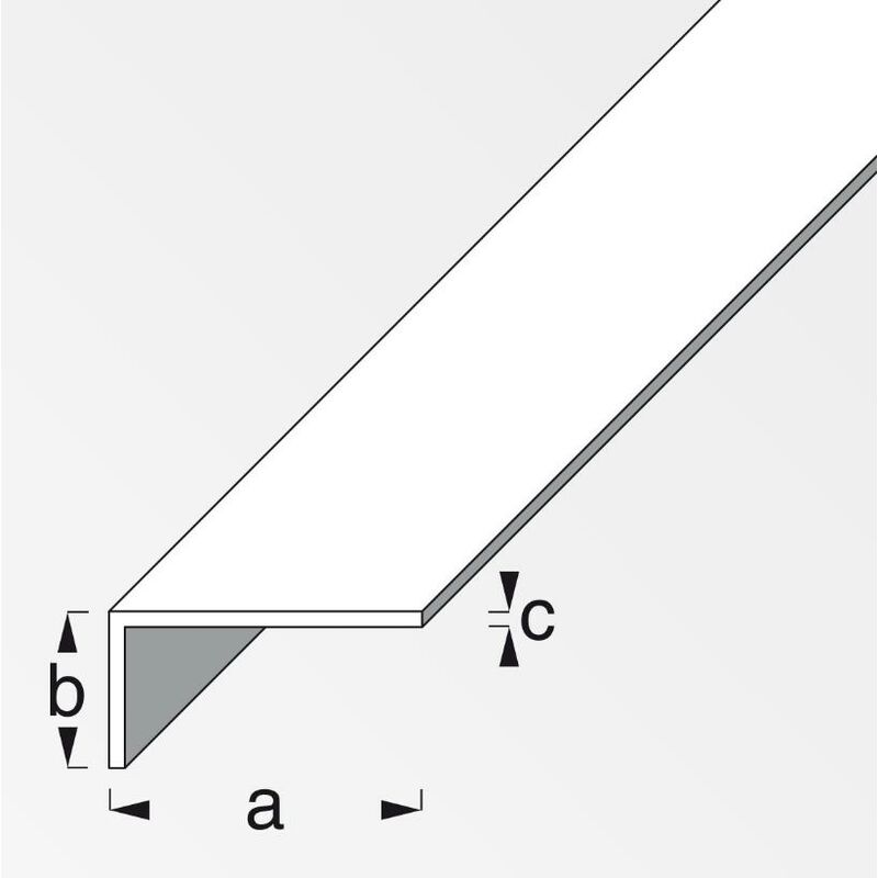 PROFILI IN PVC NERO ANGOLARE L 25X20X1 DA MT. 2 