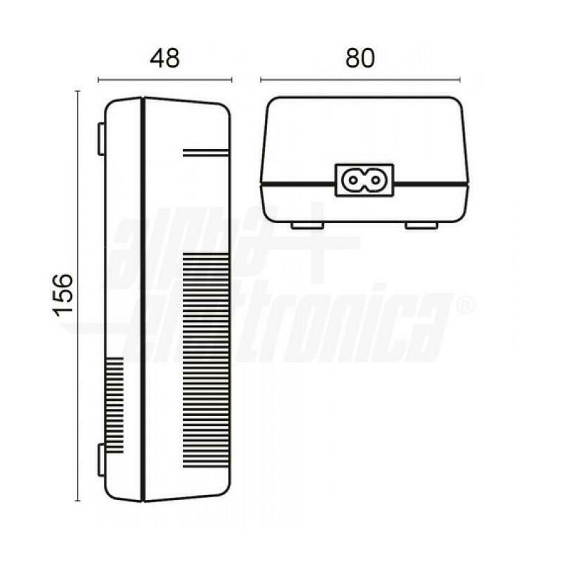 Alpha elettronica batteria al piombo 6v 4,0ah faston 4.8mm bp06-4,0