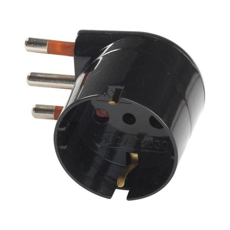 Rosi materiale elettrico presa schuko 10a 2p+t nero rs78028