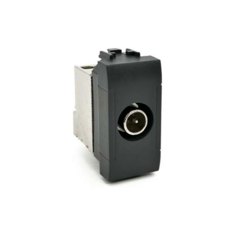 Presa tv derivata art compatibile con bticino livinglight ln4202d nero - 826n