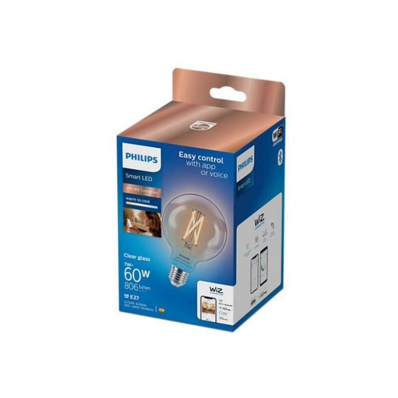 PHILIPS CONSUMER Lampadina led G95 Philips E27 7W 2700/6500K Wiz