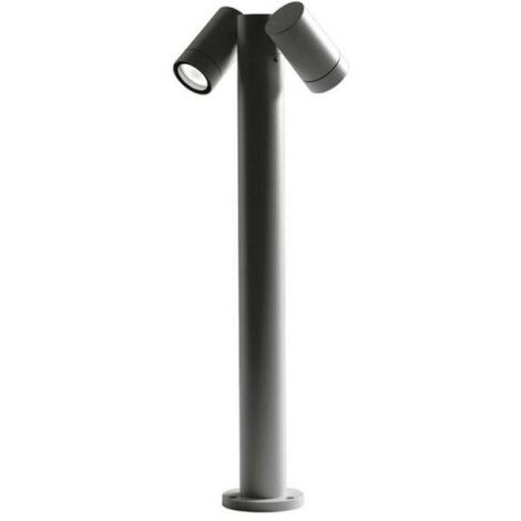 Paletto da esterno gea luce 2xgu10 ip65 altezza 70cm antracite - ges1123