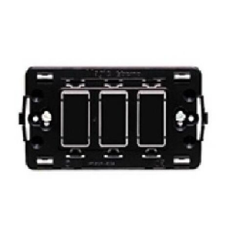 Bticino magic supporto nero 3 moduli 503r