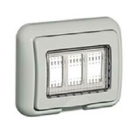Bticino Idrobox placca IP55 3 moduli Serie Matix 25603