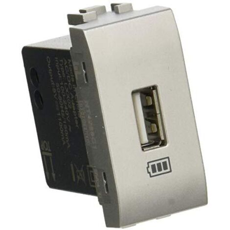 Caricatore USB tensione 5 Vdc Bticino LivingLight tech NT4191A