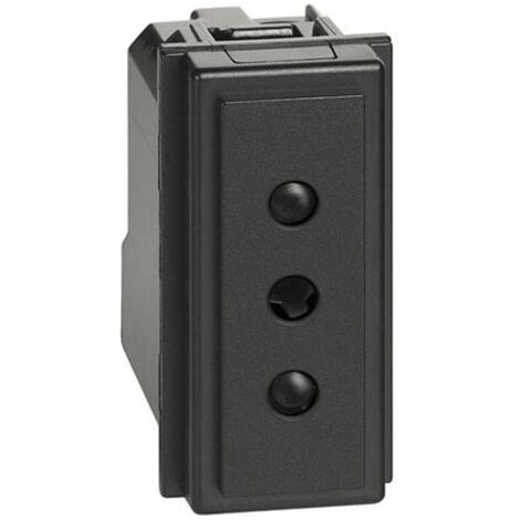 Presa Bticino Living Now 2P+T 10A 250V Nero KG4113