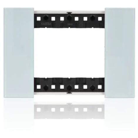 Placca Bticino Living Now 3 moduli colore Sky KA4803DA