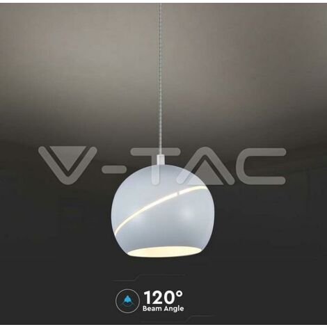 Sospensione led v-tac 8,5w 3000k bianco vt-7796 - 7999