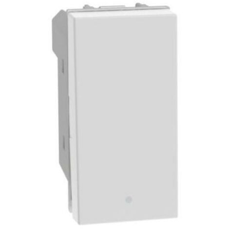 BTICINO JW4005 - MatixGO - pulsante 1P NO 10A 1m bianco