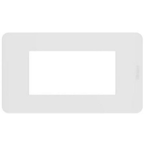 Bticino matixgo - placca 4p white placca 4 moduli in tecnopolimero bianco ja4804jw