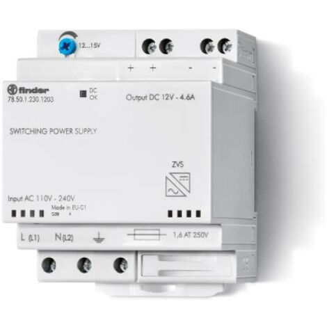 Finder alimentatore switching 50w 12vdc (4.5a) 785012301202