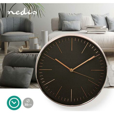 VidaXL Orologio da Parete 30 cm Oro Rosa