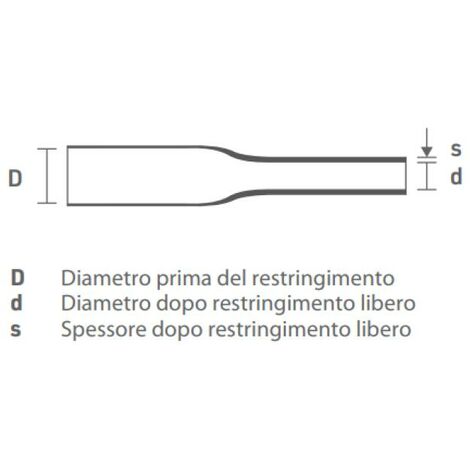 Guaina termorestringente etelec tubings 1.2 mm 1 m bianco - gt1126