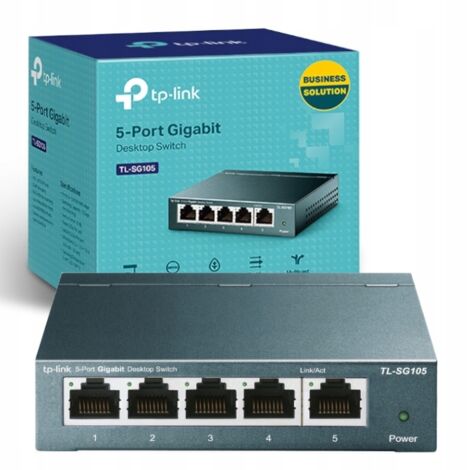 TP-Link TL-SG105 Switch Ethernet Gigabit 5 porte Non gestito Nero