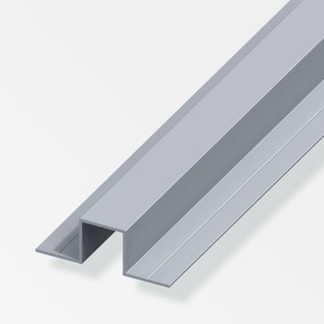 profilo ad "u" 2 lati 23.5x67.5 in alluminio - 1 metro.
