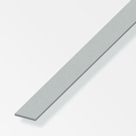 5PZ PROFILO BARRA PIATTA ALLUMINIO Argento Satinato mm. 30x2 mt. 2