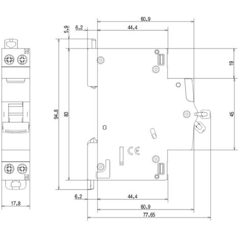 Interruttore magnetotermico bticino btdin 1p+n 4a 230vac - fa881b4