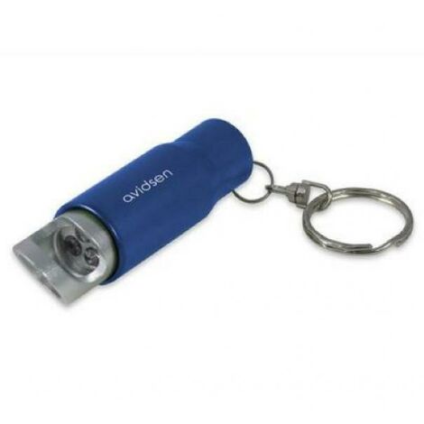 Avidsen mini torcia tascabile con porta chiavi e funzione apribottiglie  colore blu 103683