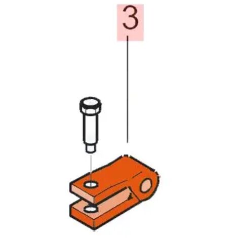 7228015 faac Fourche Support Attache Postérieur 400 402