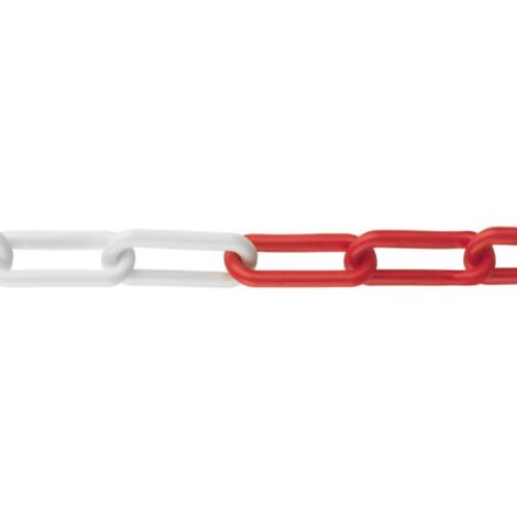 Catena Di Chiusura Plastica 15m X 6mm - Rosso/Bianco Per Sicurezza E Avviso - Foto 6