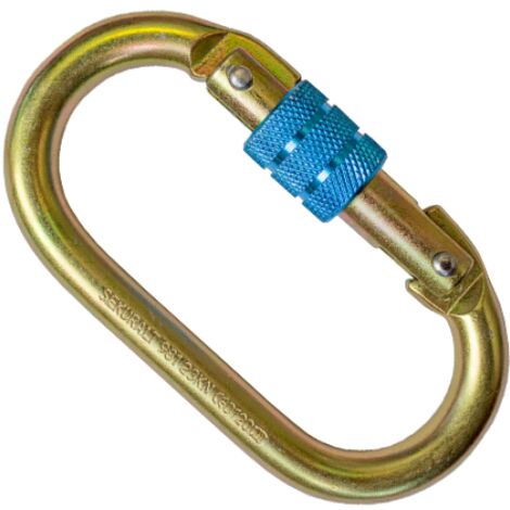 MOSCHETTONE di sicurezza per IMBRACATURA A VITE con ghiera 17 cm MAURER PLUS