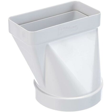 Giunto orizzontale la ventilazione adattatore tondo-rettangolare bianco - cgo112b