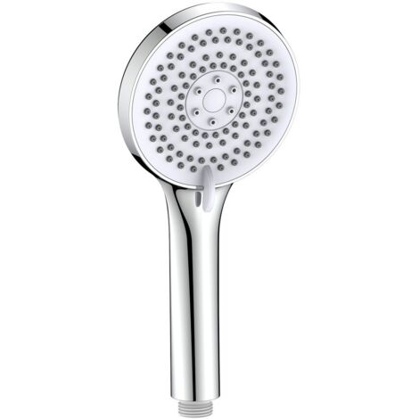 Soffione per doccia idro-bric orion diametro 11cm 5 getti cromo bianco - sapdoc0264cr