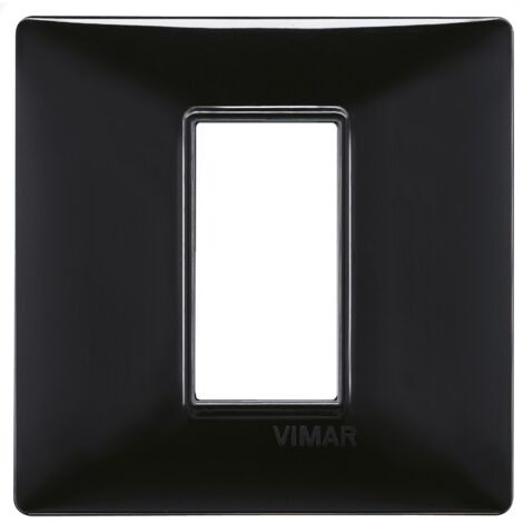 Placca 1M nero per scatola rotonda  Vimar Plana 14641.05